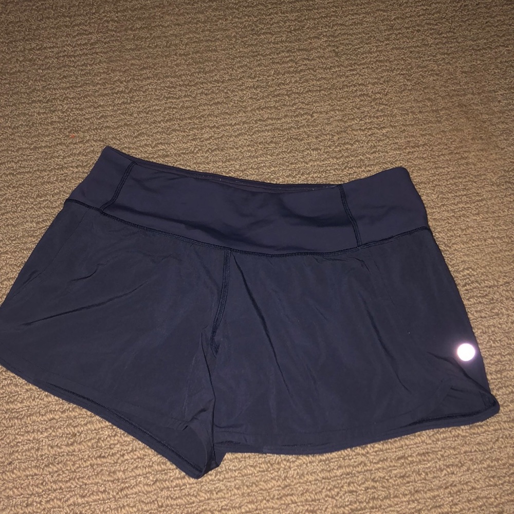Navy lulu lemon shorts